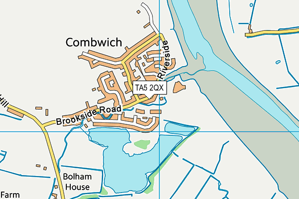 TA5 2QX map - OS VectorMap District (Ordnance Survey)