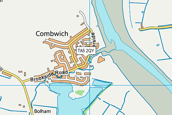 TA5 2QY map - OS VectorMap District (Ordnance Survey)