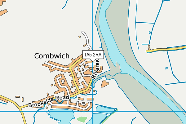 TA5 2RA map - OS VectorMap District (Ordnance Survey)