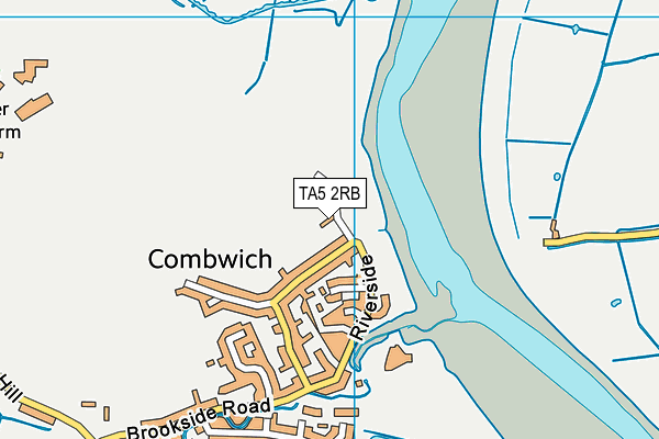 TA5 2RB map - OS VectorMap District (Ordnance Survey)