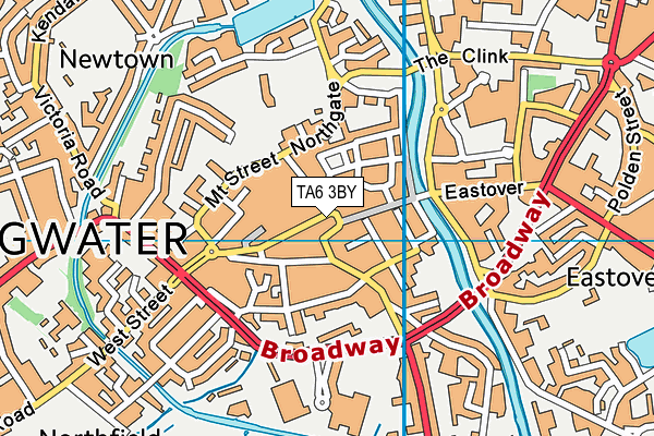 TA6 3BY map - OS VectorMap District (Ordnance Survey)