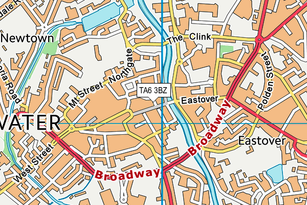 TA6 3BZ map - OS VectorMap District (Ordnance Survey)