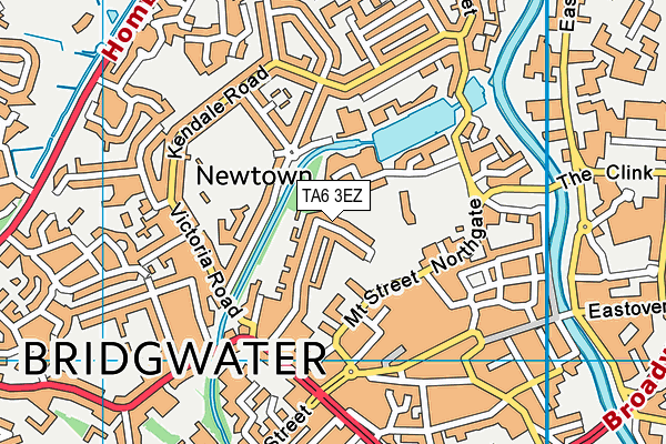 TA6 3EZ map - OS VectorMap District (Ordnance Survey)