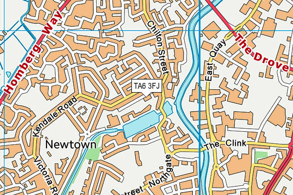 TA6 3FJ map - OS VectorMap District (Ordnance Survey)