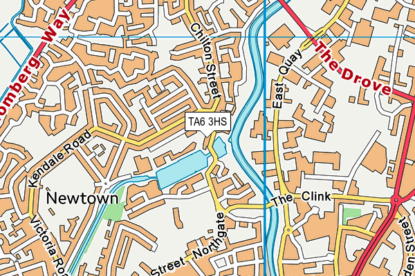 TA6 3HS map - OS VectorMap District (Ordnance Survey)