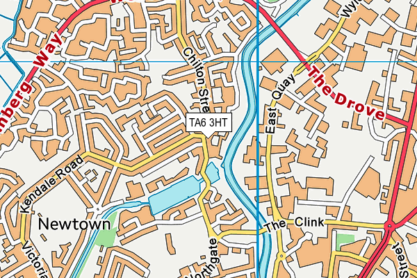 TA6 3HT map - OS VectorMap District (Ordnance Survey)