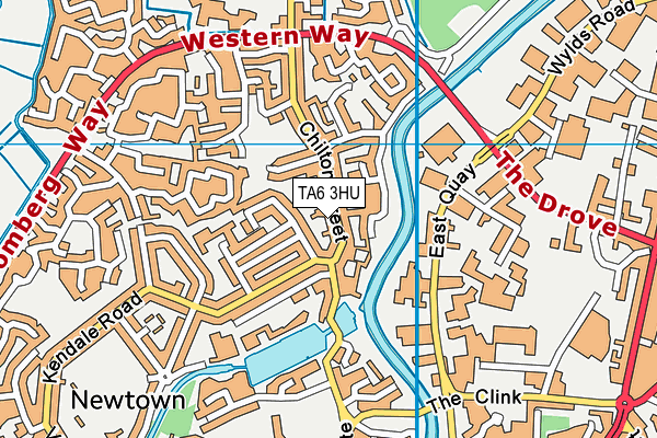 TA6 3HU map - OS VectorMap District (Ordnance Survey)