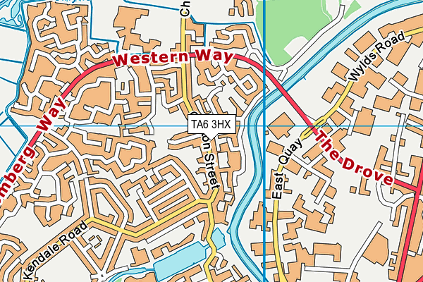 TA6 3HX map - OS VectorMap District (Ordnance Survey)