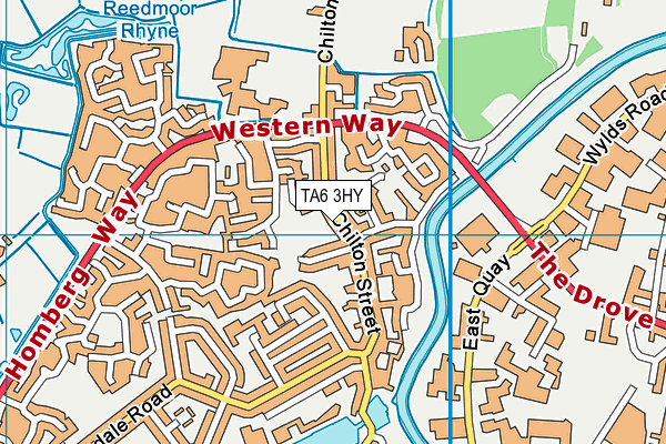 TA6 3HY map - OS VectorMap District (Ordnance Survey)