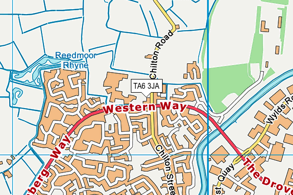TA6 3JA map - OS VectorMap District (Ordnance Survey)