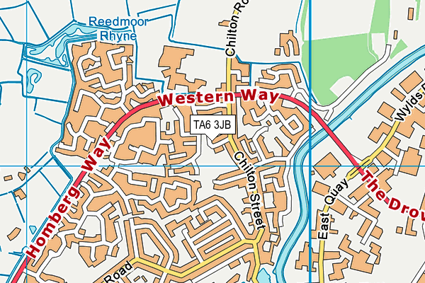 TA6 3JB map - OS VectorMap District (Ordnance Survey)