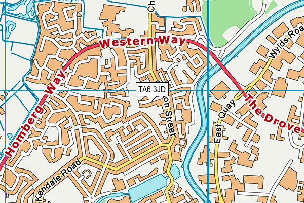 TA6 3JD map - OS VectorMap District (Ordnance Survey)