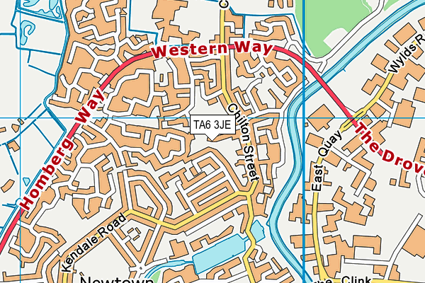 TA6 3JE map - OS VectorMap District (Ordnance Survey)