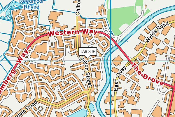 TA6 3JF map - OS VectorMap District (Ordnance Survey)