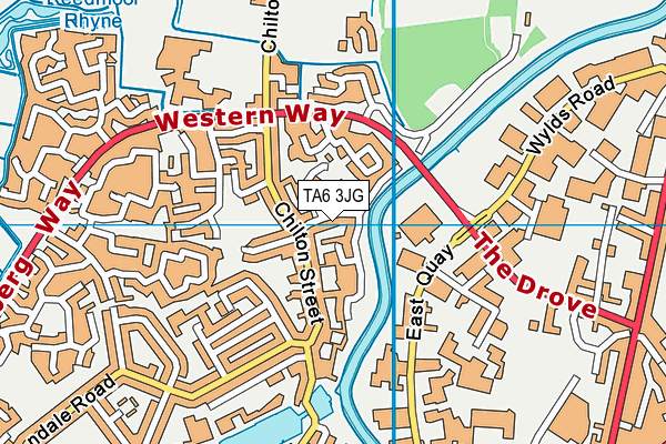 TA6 3JG map - OS VectorMap District (Ordnance Survey)