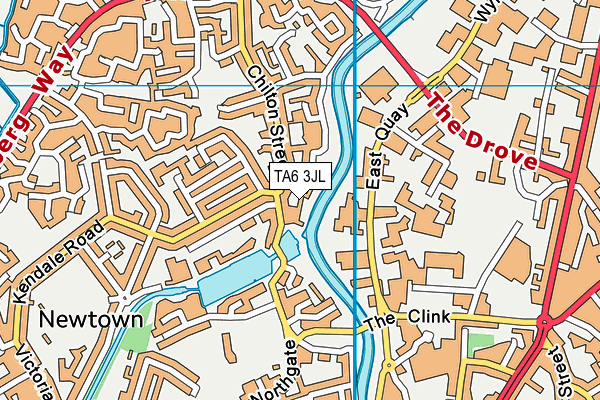 TA6 3JL map - OS VectorMap District (Ordnance Survey)