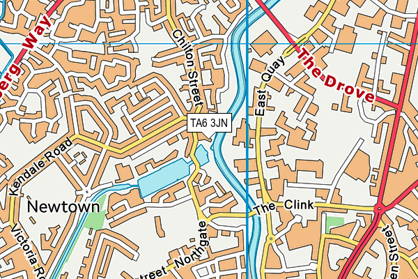 TA6 3JN map - OS VectorMap District (Ordnance Survey)