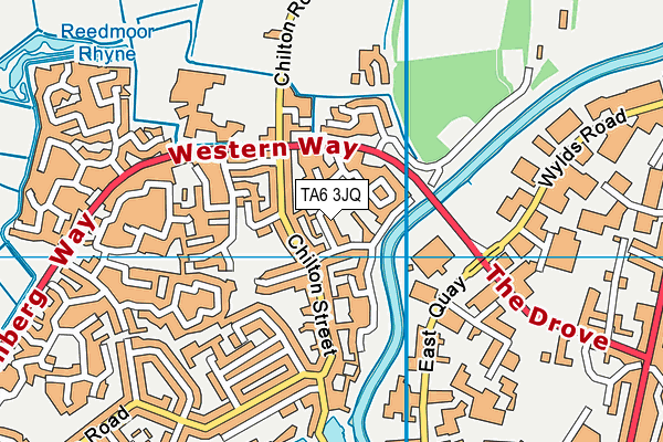 TA6 3JQ map - OS VectorMap District (Ordnance Survey)