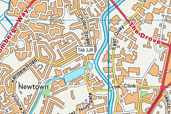TA6 3JR map - OS VectorMap District (Ordnance Survey)