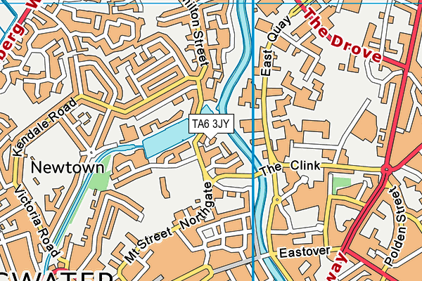 TA6 3JY map - OS VectorMap District (Ordnance Survey)