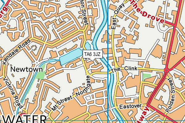 TA6 3JZ map - OS VectorMap District (Ordnance Survey)