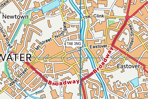 TA6 3NG map - OS VectorMap District (Ordnance Survey)