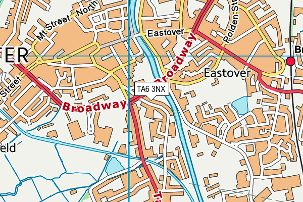 TA6 3NX map - OS VectorMap District (Ordnance Survey)