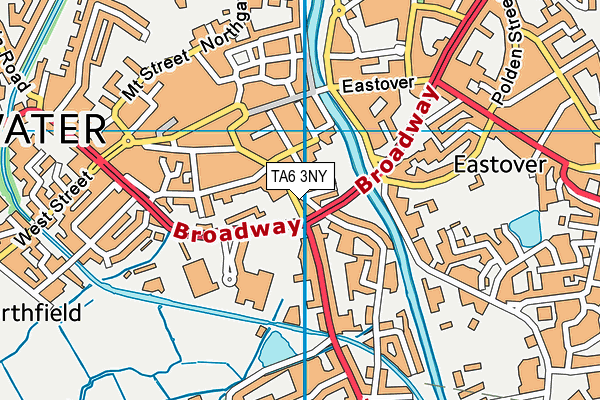 TA6 3NY map - OS VectorMap District (Ordnance Survey)