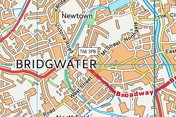 TA6 3PB map - OS VectorMap District (Ordnance Survey)