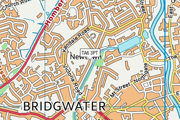 TA6 3PT map - OS VectorMap District (Ordnance Survey)