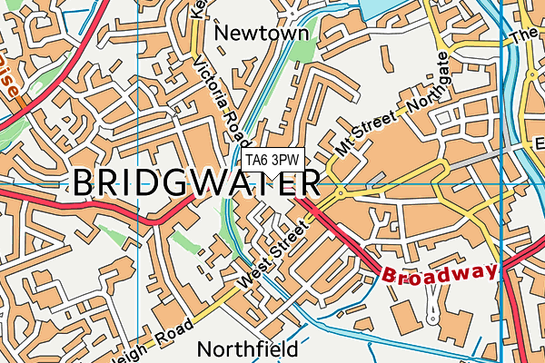 TA6 3PW map - OS VectorMap District (Ordnance Survey)