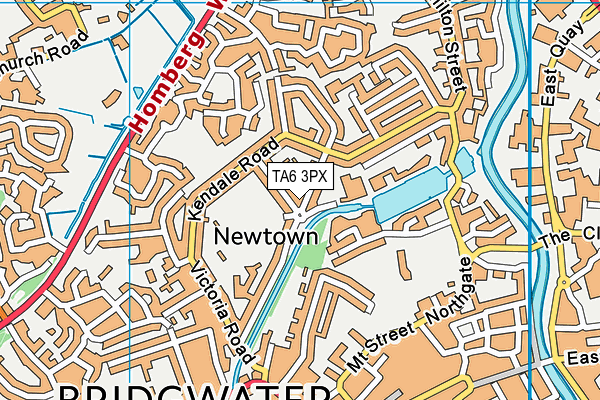 TA6 3PX map - OS VectorMap District (Ordnance Survey)