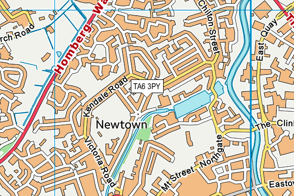 TA6 3PY map - OS VectorMap District (Ordnance Survey)