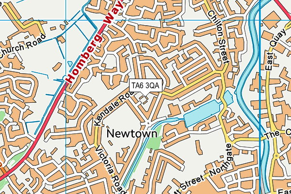 TA6 3QA map - OS VectorMap District (Ordnance Survey)