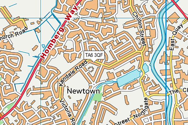 TA6 3QF map - OS VectorMap District (Ordnance Survey)