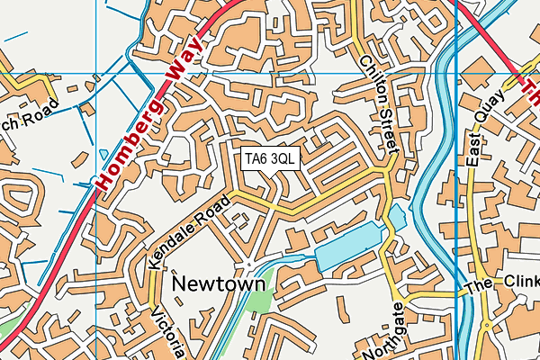 TA6 3QL map - OS VectorMap District (Ordnance Survey)