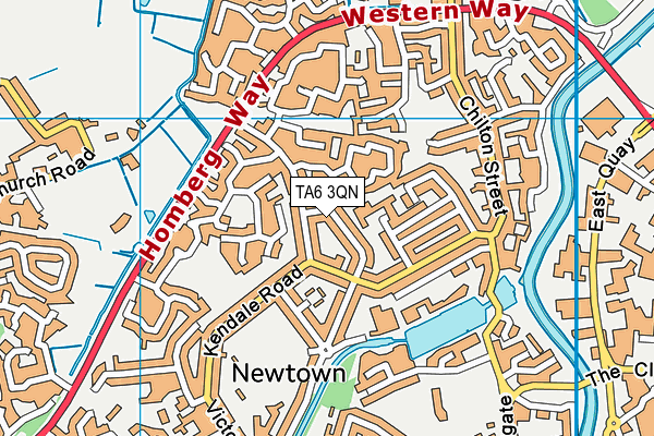 TA6 3QN map - OS VectorMap District (Ordnance Survey)