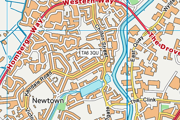 TA6 3QU map - OS VectorMap District (Ordnance Survey)