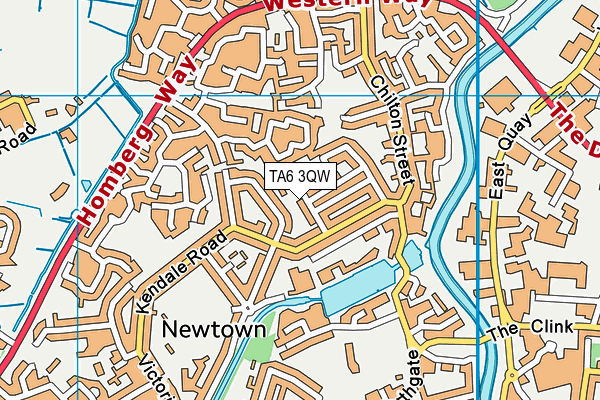 TA6 3QW map - OS VectorMap District (Ordnance Survey)