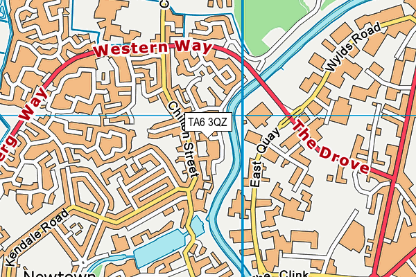 TA6 3QZ map - OS VectorMap District (Ordnance Survey)