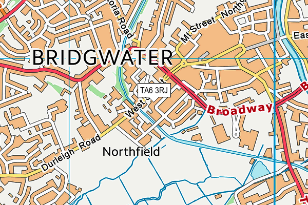 TA6 3RJ map - OS VectorMap District (Ordnance Survey)