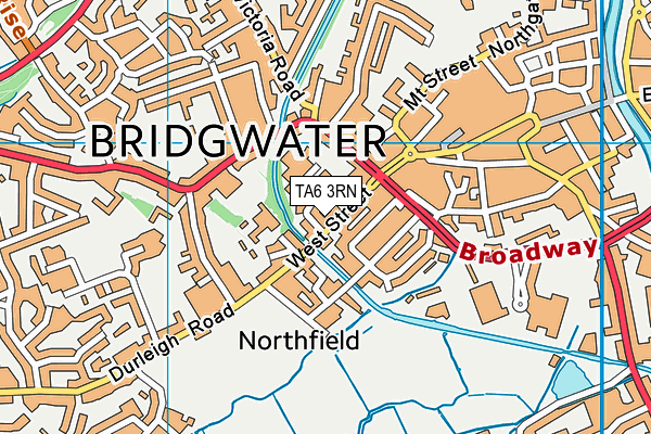 TA6 3RN map - OS VectorMap District (Ordnance Survey)