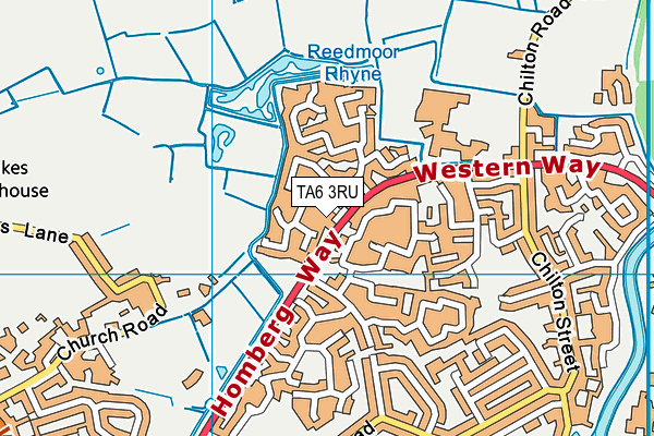 TA6 3RU map - OS VectorMap District (Ordnance Survey)