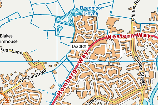 TA6 3RX map - OS VectorMap District (Ordnance Survey)