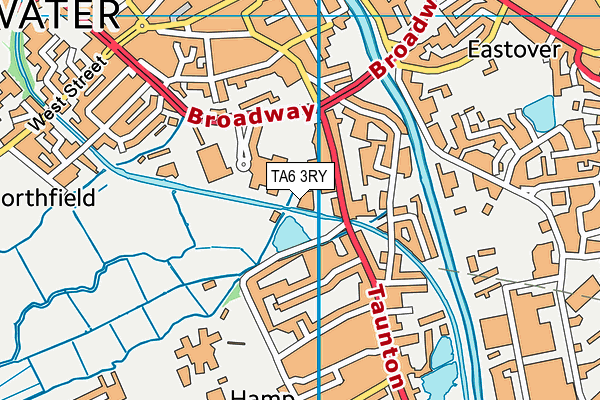 TA6 3RY map - OS VectorMap District (Ordnance Survey)