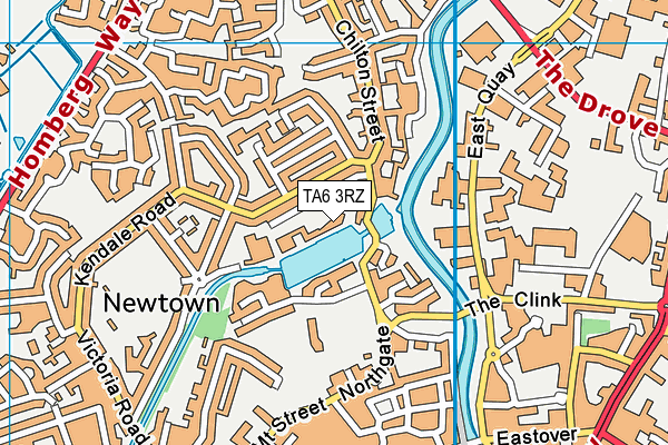 TA6 3RZ map - OS VectorMap District (Ordnance Survey)