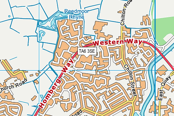 TA6 3SE map - OS VectorMap District (Ordnance Survey)