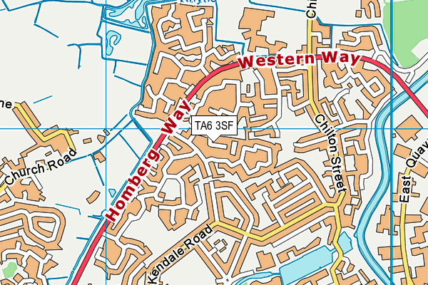 TA6 3SF map - OS VectorMap District (Ordnance Survey)