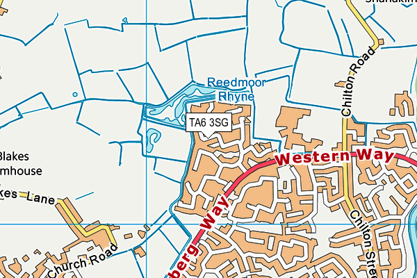 TA6 3SG map - OS VectorMap District (Ordnance Survey)