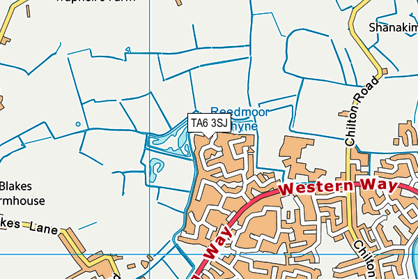 TA6 3SJ map - OS VectorMap District (Ordnance Survey)